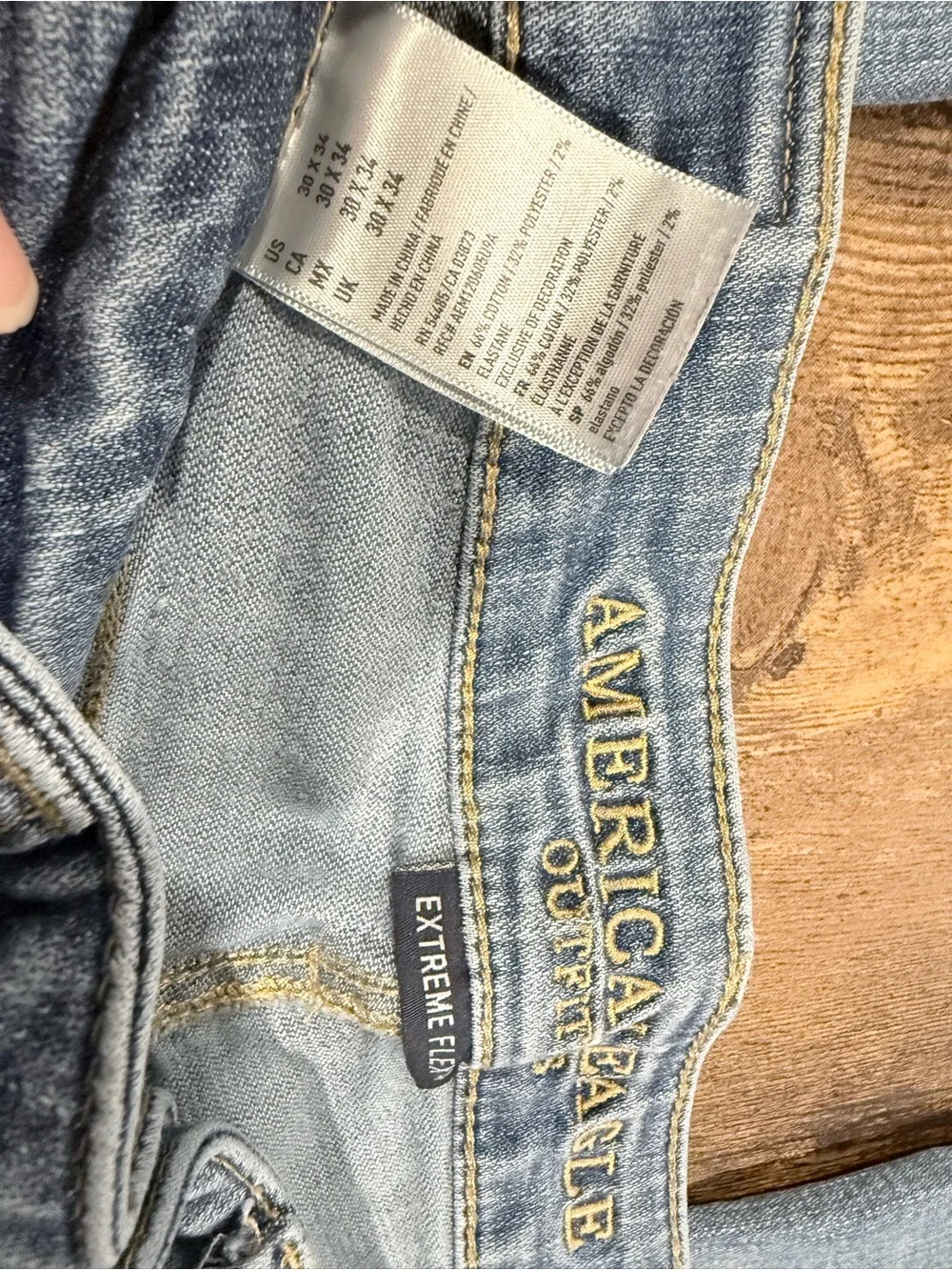American Eagle Outfitters Light Blue Straight Jeans